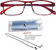 Panora Reading Glasses +2.00 in Red color 14076