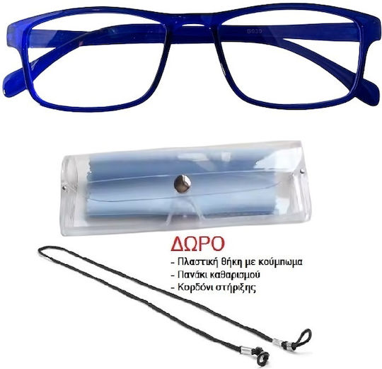 Panora Reading Glasses +3.50 in Blue color 14072