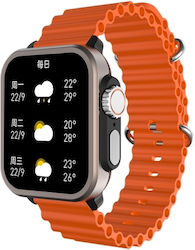 Spovan H6 1.83 Inch Tft Screen Smart Watch Supports Bluetooth Call Blood Oxygen Monitoring Orange