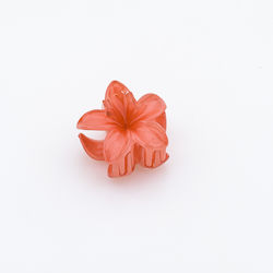 Flower Design Hair Clip 3cm - Red