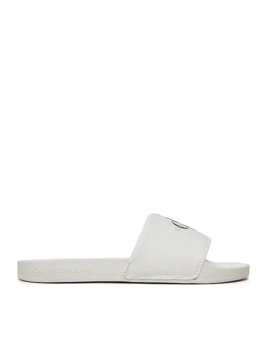 Calvin Klein Women's Slides White