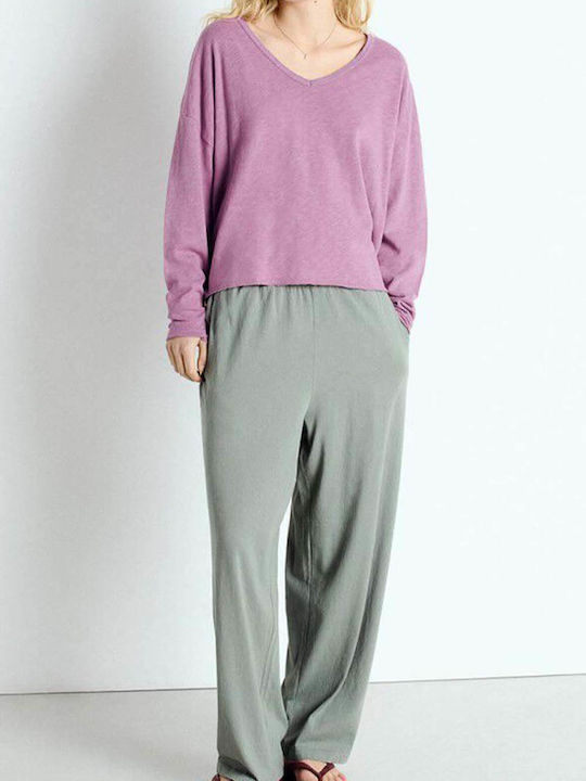 American Vintage Women's Fabric Trousers Vert D...