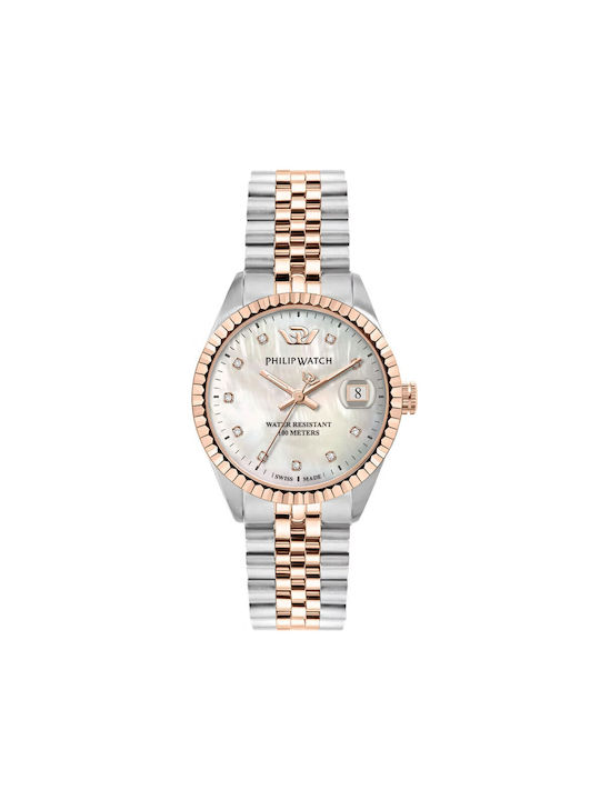 Philip Watch Women's Watch 35mm Battery with Pink Stainless Steel Bracelet
