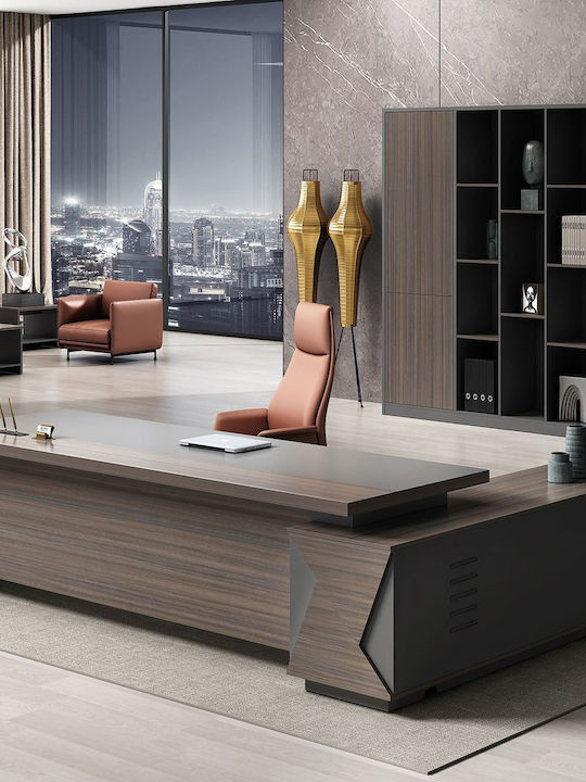 Professionelles Büro Vip Holz Grey Walnut 180x90x75cm