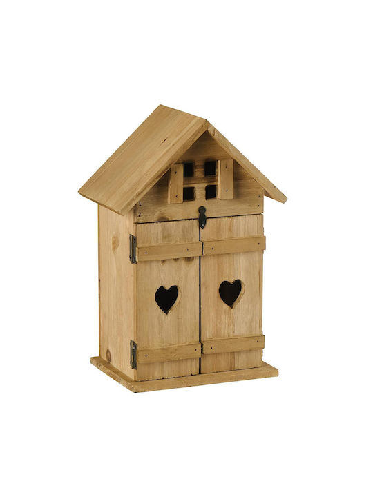 Country Casa Κλειδοθήκη Τοίχου Ξύλινη 19x13x28cm