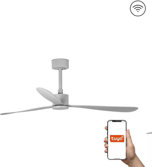 Faro Barcelona Amelia L TUYA Ανεμιστήρας Οροφής 132cm Γκρι