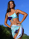 Set Bikini Set De Bikini Cu Burete Detașabil Tie Dye - Verde Turcoaz