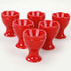 Hermia Eierbecher Keramik Rot 6pcs