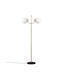 Opviq Antler Floor Lamp H162xW62cm. with Socket for Bulb E27 Yellow