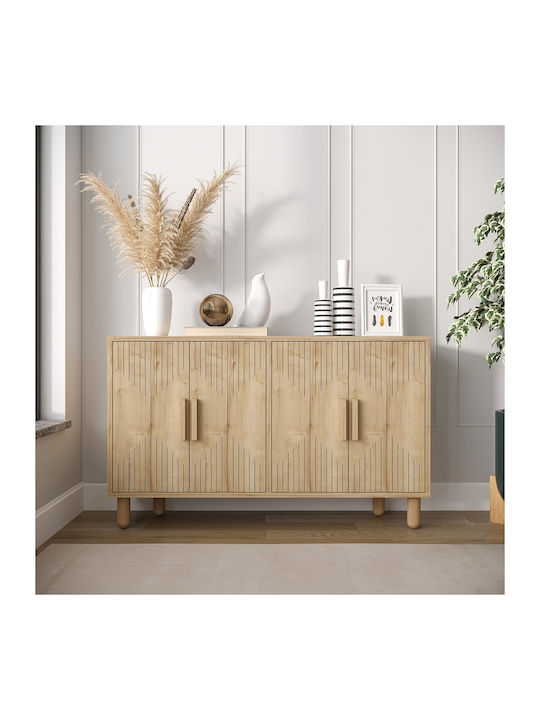 Sideboard Roger Wooden Oak 120x29.6x73.6cm