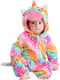 Queen Mother Kids' One-piece Pajamas Winter Velvet Multicolored Unicorn