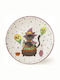Hermia Farfurie joasă Ceramică Multicolor cu Diametru 26cm 6buc