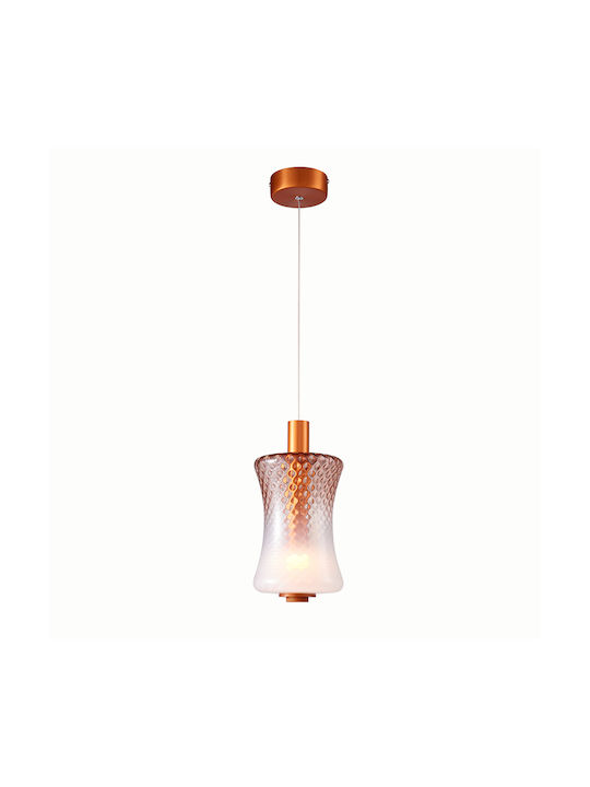 Sun Light Κρεμαστό Φωτιστικό Ροζ LED 15x15x15εκ.