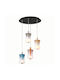 Sun Light Pendant Light Black 4x4x180cm