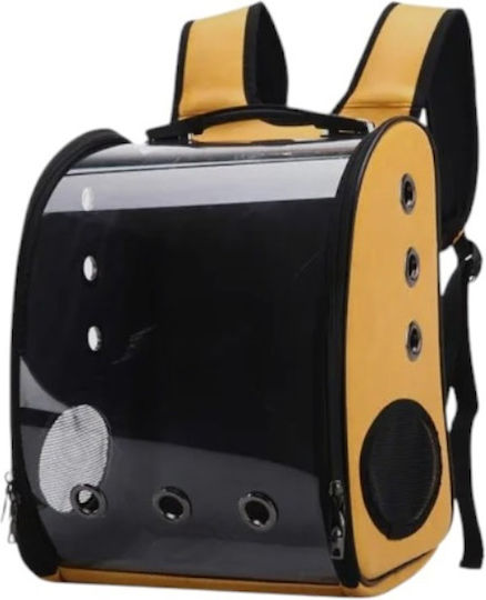 Dog/Cat Carrying Yellow Backpack for 6kg Pets L38xW16xH28cm