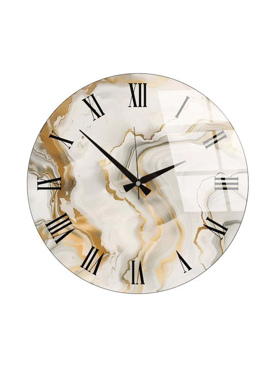 Wallity Wanduhr Glas Mehrfarbig Ø40cm
