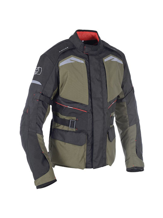 Oxford Quebec 1.0 MS Winter Herren Motorradjacke Wasserdicht Grün