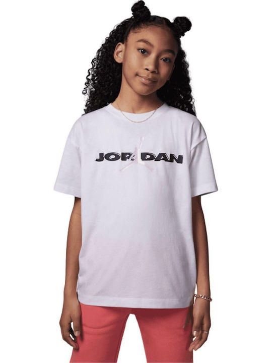 Jordan Kinder-T-Shirt White, Pink, Black Jordan