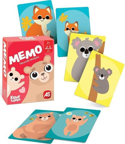 Επιτραπέζιο Παιχνίδι Kiddy Cards - Μέμο για 2+ Παίκτες 2+ Ετών AS
