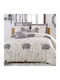 L'Εssentiel Maison Duvet Cover Set Double with 2 Pillowcases 200x220 Beige-grey