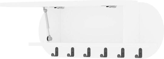 Hanah Home Metallische Wandhalterung 6 Haken 84x28.5x15.5cm