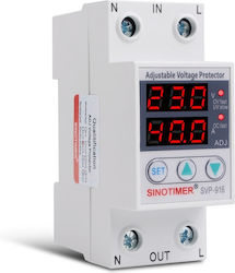 Single-phase Digital Voltage Protection Relay Sinotimer 1-40a Dual Digital Led Display Svp-916-40a