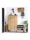 Jess Eingangsmöbel mit Schuhschrank Oak 120x35x137cm