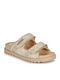 Flache Sandalen für Damen in Beige Farbe