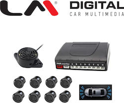 LM Digital Σύστημα Παρκαρίσματος Αυτοκινήτου με Buzzer και 2 Αισθητήρες 22mm σε Μαύρο Χρώμα LM Digital Σύστημα Παρκαρίσματος Αυτοκινήτου με Buzzer και 2 Αισθητήρες 22mm σε Μαύρο Χρώμα