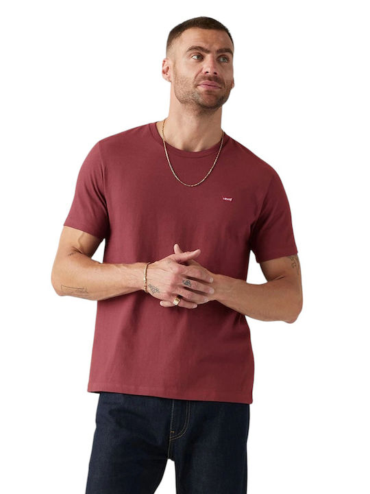Levi's Original Hm Тениска Бургундско