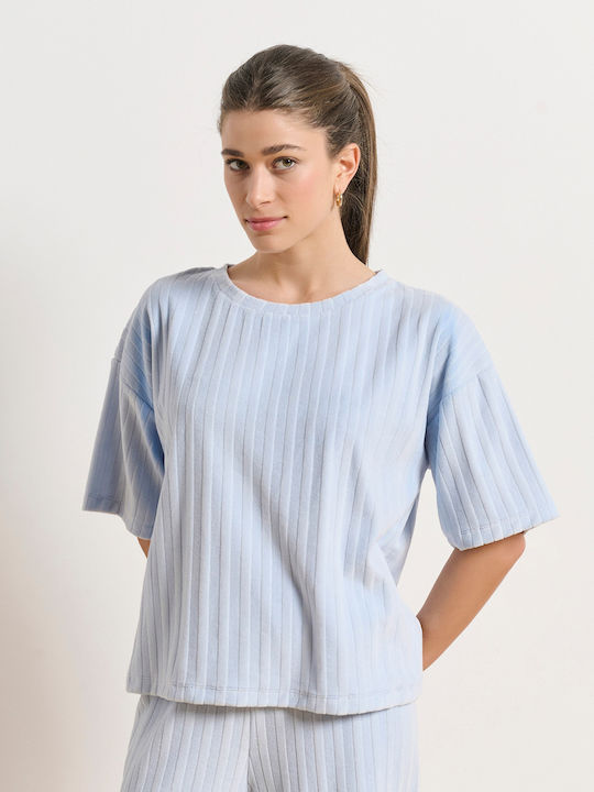 BodyTalk Women's Blouse Cotton Short Sleeve Str...