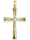 Goldjewels Women's Gold Cross 14K Double Sided