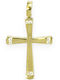 Goldjewels Women's Gold Cross 14K Double Sided