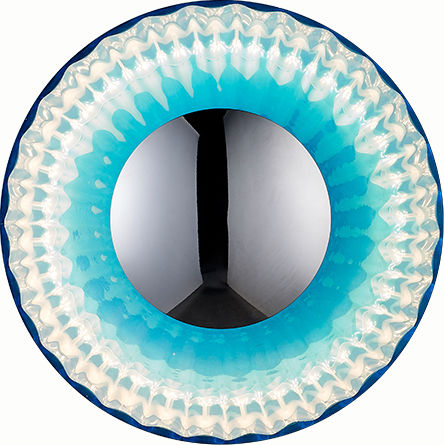 Sun Light Lamp Wall Silver 22x10cm