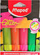 Maped Pep's Classic Fluo Glitter Μαρκαδόροι Υπογράμμισης Σετ 4 χρώματα