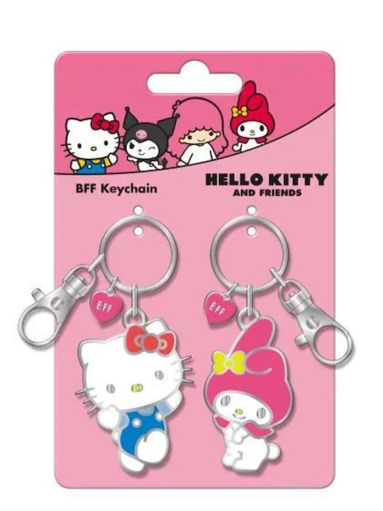 Hello Kitty & Friends Hello Kitty & Melody Duo-Set Metall-Freundschaftsschlüsselanhänger