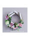 Decorative Wreath "Grey Pastel Flowers"