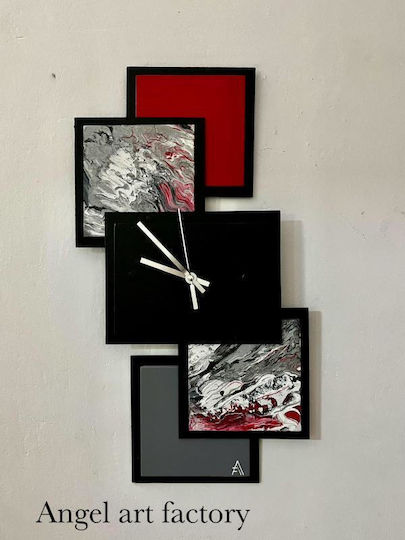 Wanduhr Kunst Moderne Wellen