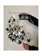 Black Silver Wreath 40 cm
