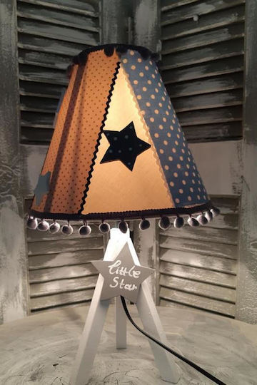 Stoff Tischlampe