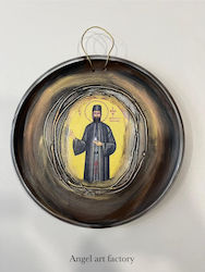 Placă de ceramică-Icoană "Sfântul Efrem"
