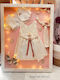 Hanging Wedding Crown Case "Beige-Grey" Baptismal