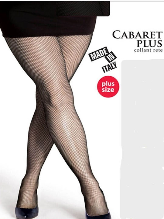 Women's Pantyhose Net Black with Print