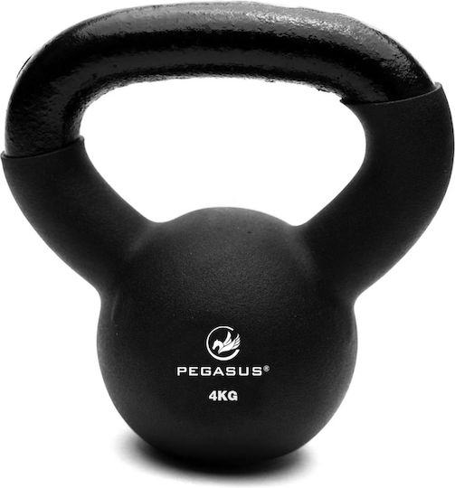 Pegasus Kettlebell aus Gusseisen 4kg Schwarz