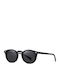 Unisex Ochelari de soare cu Negru Cadru și Negru Polarized Lentilă