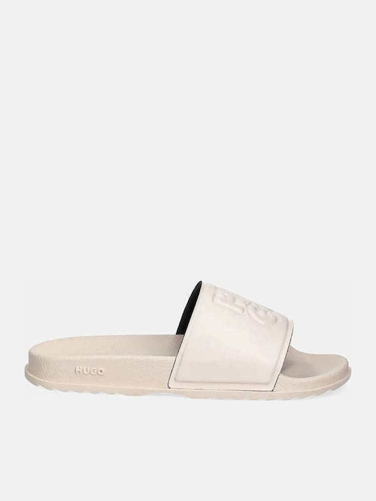 Hugo Match It Frauen Flip Flops in Beige Farbe