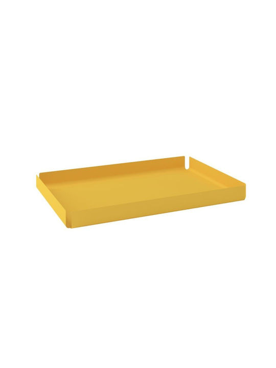 Tavă Decorativă Ortho Galben Mat Pam & Co L30 x l20 x h3 cm 33020-603