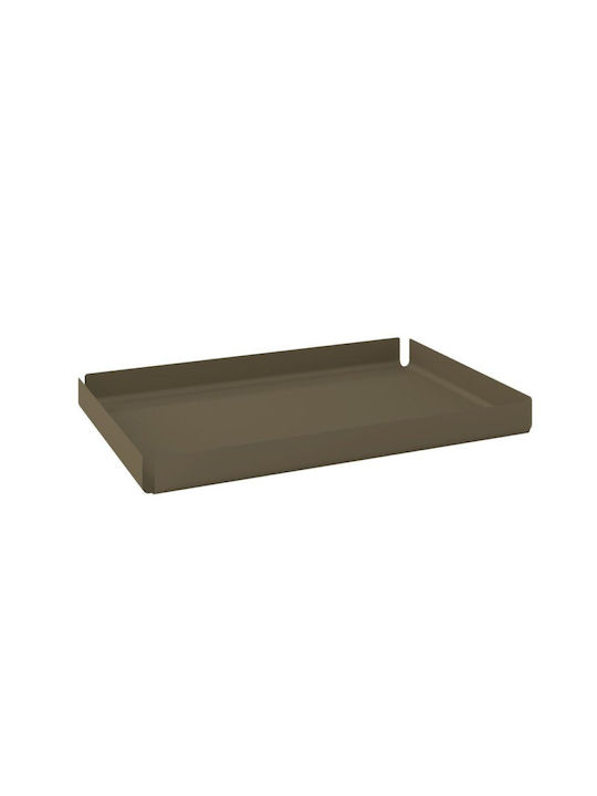Ortho Matt Light Bronze Decorative Tray Pam & Co W30 X D20 X H3 Cm 33020-963