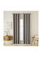 Κουρτίνα Κρίκους 140x270 Black Out Beauty Home Total 8446 Amethyst 100% Πολυέστερ
