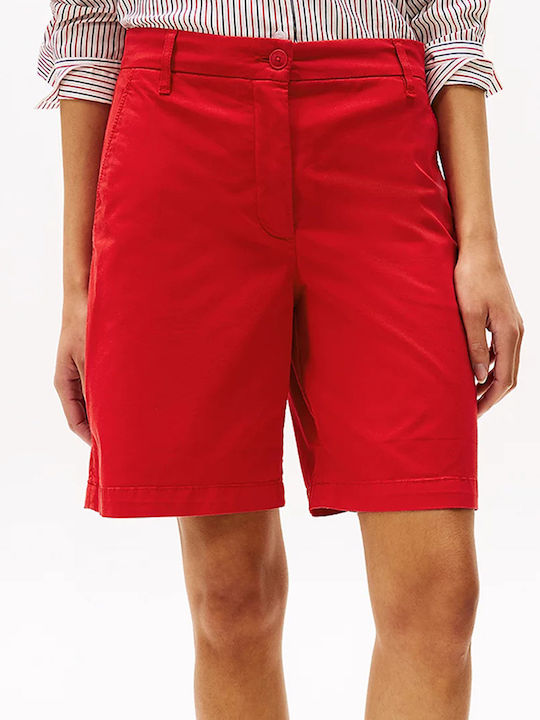 Tommy Hilfiger Damen Bermuda Red